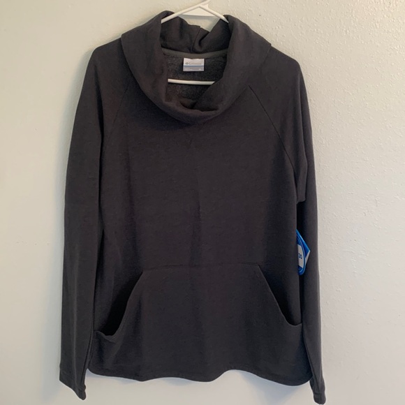 Columbia Gray Weekend Wanderer Pullover Cowl Neck Sweat Shirt Size XL NWT - Picture 1 of 6